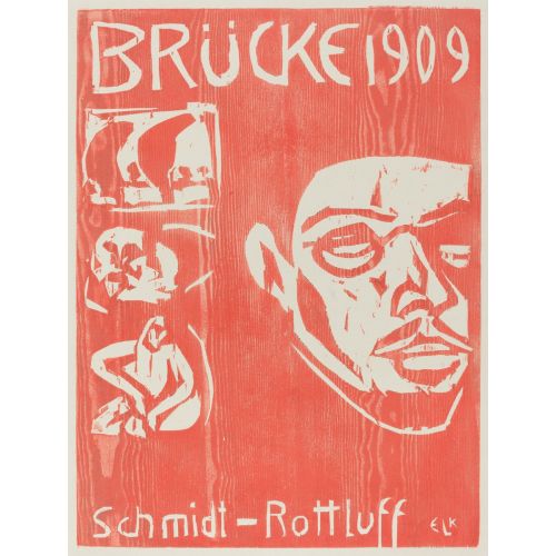 Ernst Ludwig Kirchner, Cover Of The Fourth Yearbook Of The Artist Group The Brucke Ernst Ludwig Kirchner, Cover Of The Fourth Yearbook Of The Artist Group The Brucke