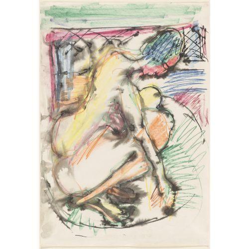 Ernst Ludwig Kirchner, Erna Bathing In A Tub Ernst Ludwig Kirchner, Erna Bathing In A Tub