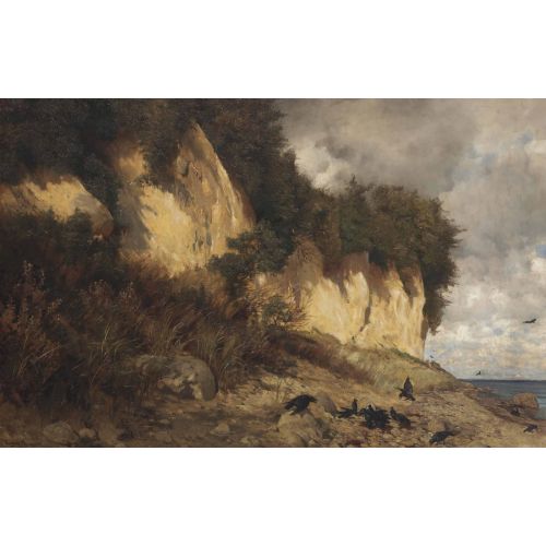 Eugen Bracht, A Raven Colony On The Coast
