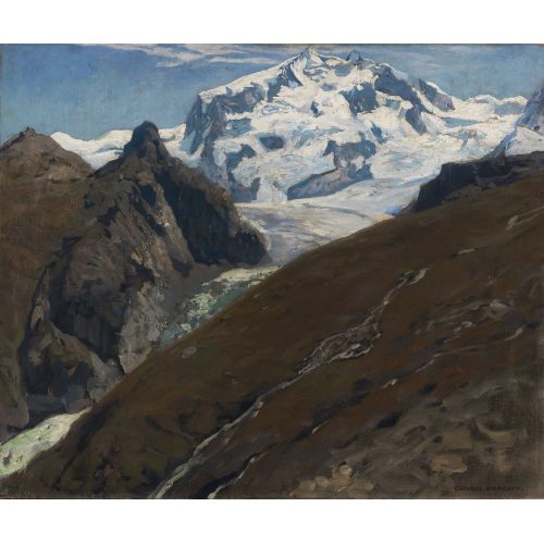 Eugen Bracht, Monte Rosa From The Schwarzsee