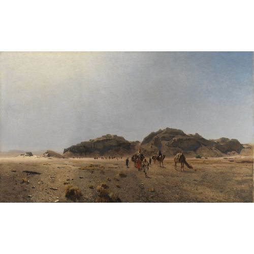 Eugen Bracht, In The Desert In Arabia