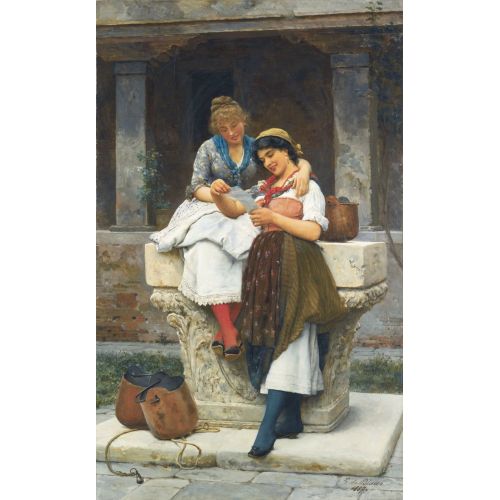 Eugene De Blaas, Aşk Mektubu Eugene De Blaas, Aşk Mektubu