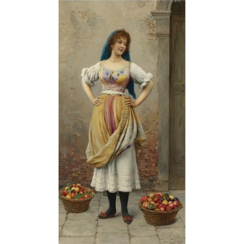 Eugene De Blaas, Market Kızı Eugene De Blaas, Market Kızı