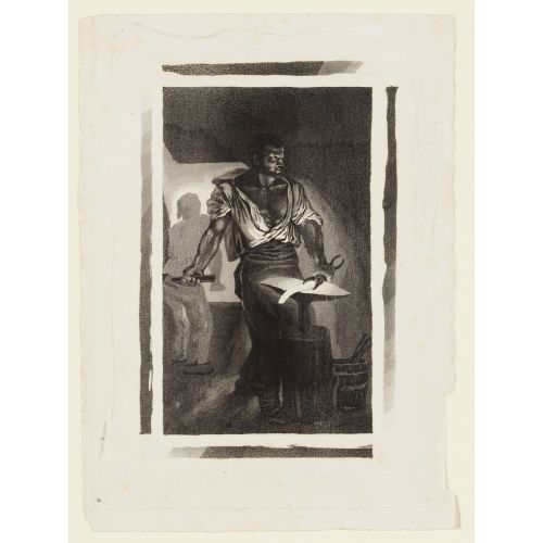Eugene Delacroix, A Blacksmith Eugene Delacroix, A Blacksmith