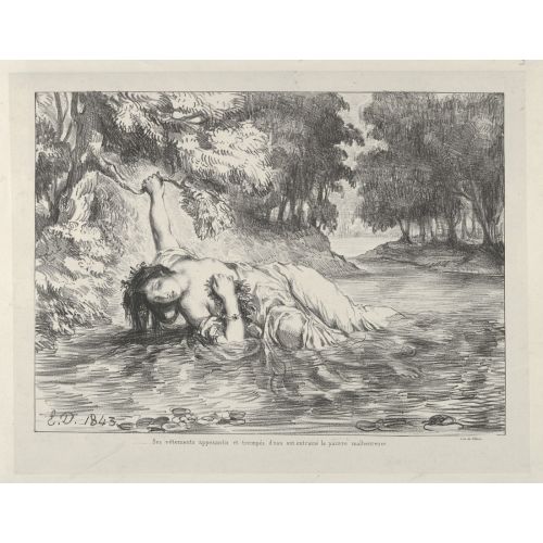 Eugene Delacroix, Ophelia'nın Ölümü