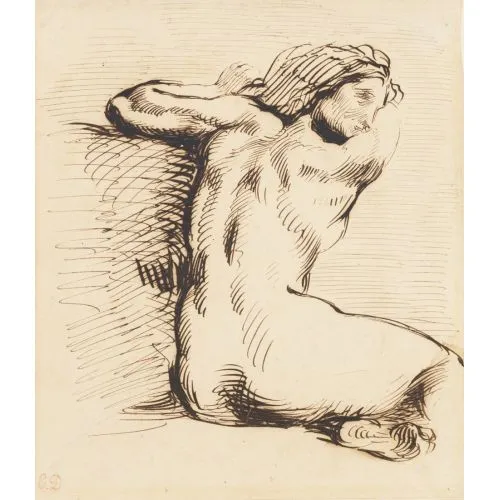 Eugène Delacroix, Kadın Çalışması Romantizm Sanat Akımları Eugène Delacroix, Kadın Çalışması, Romantizm, adlı