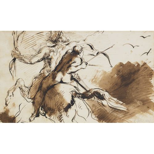 Eugene Delacroix, Achilles'in Eğitimi İçin Çalışma Eugene Delacroix, Achilles'in Eğitimi İçin Çalışma
