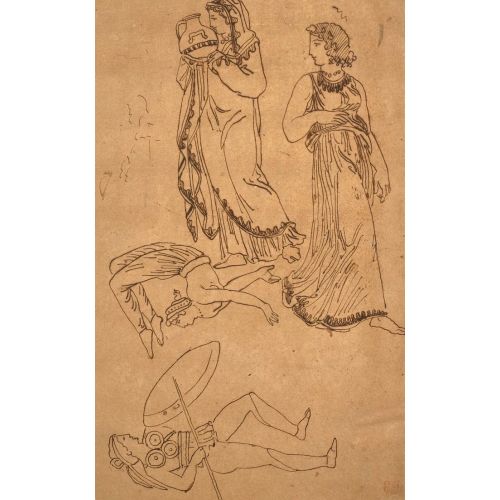 Eugene Delacroix, Antik Sonrası Figürlerin Çalışmaları Eugene Delacroix, Antik Sonrası Figürlerin Çalışmaları
