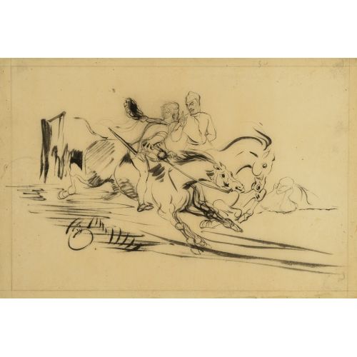 Eugene Delacroix, Faust And Mephistopheles Galloping On Walpurgis Night Romance Eugène Delacroix, Faust and Mephistopheles galloping on Walpurgis Night Romance Art Movements Eugène Delacroix, Faust and