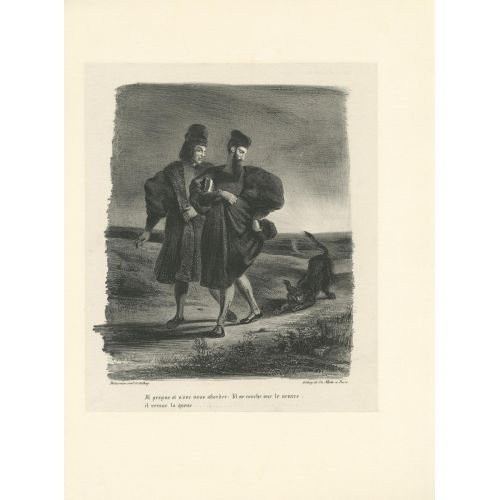 Eugene Delacroix, Faust, Mephistopheles Ve Su Spaniyeli Eugene Delacroix, Faust, Mephistopheles Ve Su Spaniyeli