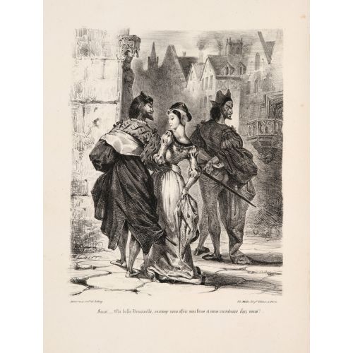 Eugene Delacroix, Faust'un Faust'tan Marguerite'yi Ayartmaya Çalışması Eugene Delacroix, Faust'un Faust'tan Marguerite'yi Ayartmaya Çalışması