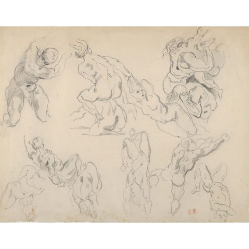 Eugene Delacroix, Rubens'in Asi Meleklerin Düşüşünden Sonra Figür Çalışmaları Eugene Delacroix, Rubens'in Asi Meleklerin Düşüşünden Sonra Figür Çalışmaları