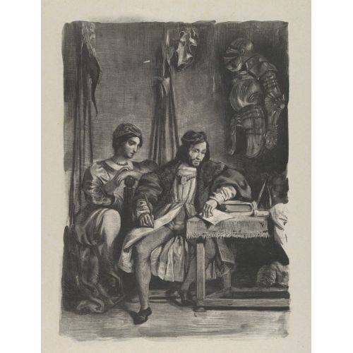 Eugene Delacroix, Anılarını Yazan Goetz Von Berlichingen Eugene Delacroix, Anılarını Yazan Goetz Von Berlichingen