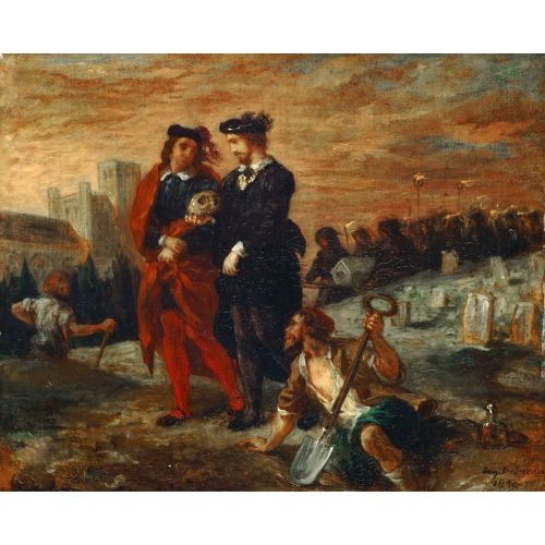 Eugene Delacroix, Mezarlıkta Hamlet Ve Horatio