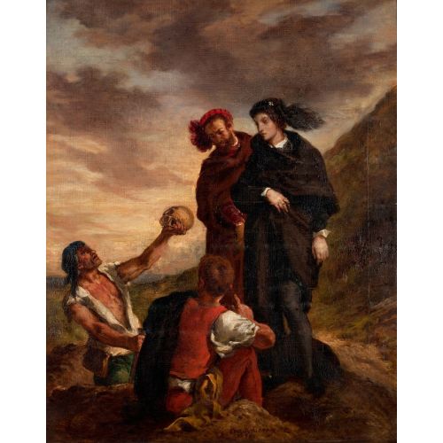 Eugene Delacroix, Mezarlıkta Hamlet Ve Horatio