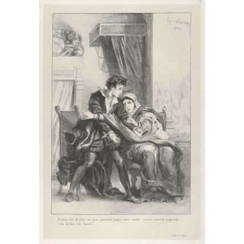 Eugene Delacroix, Hamlet Ve Kraliçe