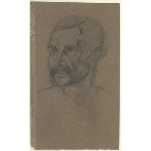 Eugene Delacroix, A Man's Head Eugene Delacroix, A Man's Head