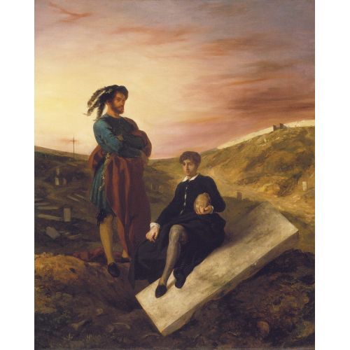 Eugene Delacroix, Mezarlıkta Hamlet Und Horatio