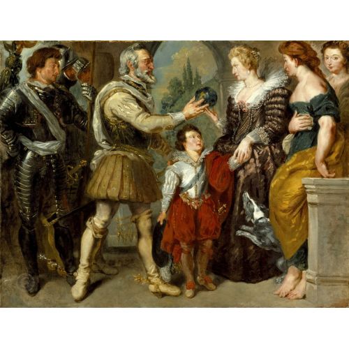 Eugene Delacroix, Marie De' Medici'ye Naipliği Tevdi Eden Henri Iv