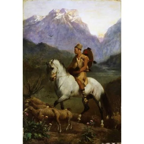 Eugène Delacroix, High Plateau of Kabylia Romance Art Movements Eugène Delacroix, High Plateau of Kabylia, Romance, can be