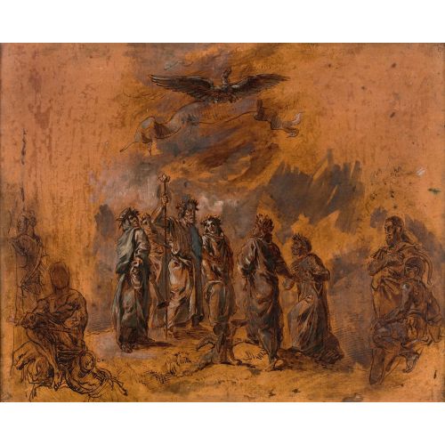 Eugene Delacroix, Ozanlar Ovidius, Horatius Ve Lucain İle Homer, Cennet'te Virgil Tarafından Getirilen Dante'yi Karşılıyor Eugene Delacroix, Ozanlar Ovidius, Horatius Ve Lucain İle Homer, Cennet'te Virgil Tarafından Getirilen Dante'yi Karşılıyor
