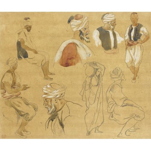 Eugene Delacroix, Sekiz Arap Karakter Eugene Delacroix, Sekiz Arap Karakter