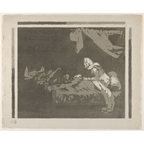 Eugene Delacroix, Interior Of A Military Hospital Romance Eugène Delacroix, Interior of a Military Hospital Romance Art Movements Eugène Delacroix, Interior of a Military Hospital