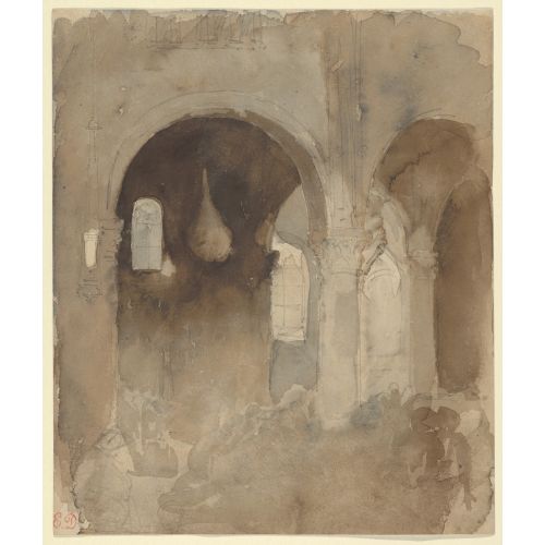 Eugene Delacroix, Valmont Manastır Kilisesi İçi