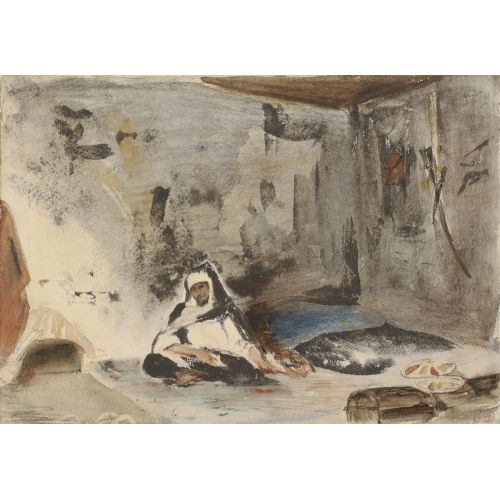 Eugene Delacroix, A Moroccan In An Interior Eugene Delacroix, A Moroccan In An Interior