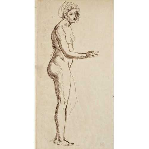 Eugene Delacroix, Jeune Femme Nue Debout