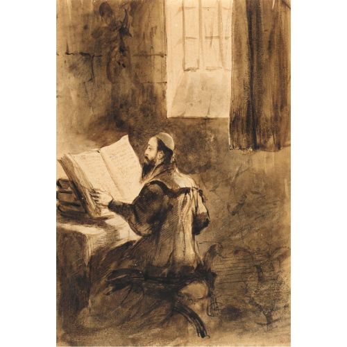 Eugene Delacroix, L'academicien A L'etude
