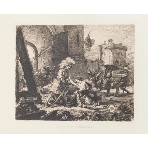 Eugene Delacroix, La Delivrance De La Princesse Olga Romance Eugène Delacroix, La Delivrance De La Princesse Olga Romance Art Movements Eugène Delacroix, La Delivrance De La Princesse