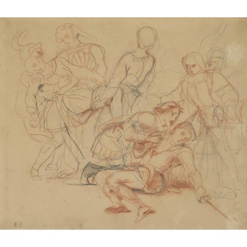 Eugene Delacroix, La Mort D'hamlet
