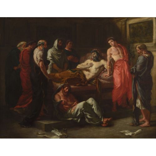 Eugene Delacroix, Last Words Of The Emperor Marcus Aurelius