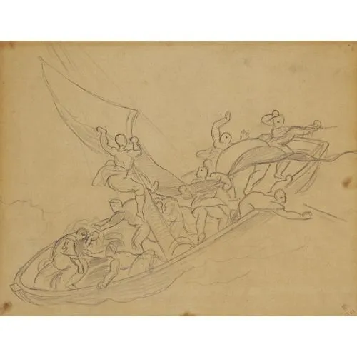 Eugène Delacroix, Galile Gölünde Mesih Romantizm Sanat Akımları Eugène Delacroix, Galile Gölünde Mesih, Romantizm
