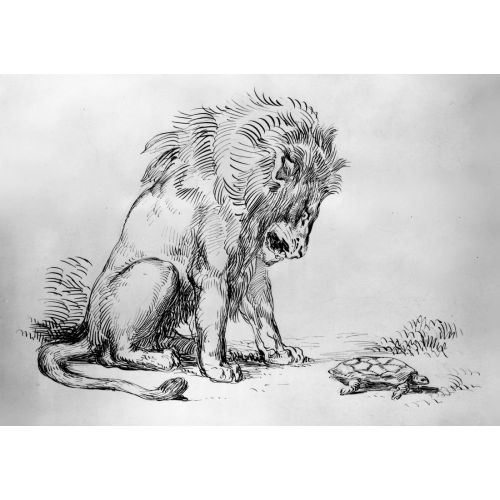 Eugene Delacroix, Lion And Tortoise