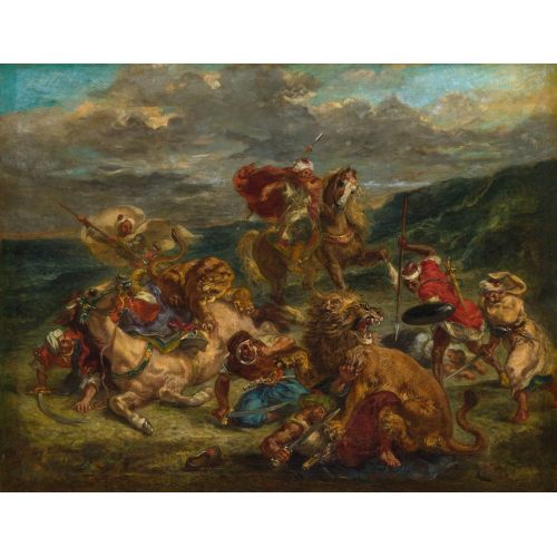 Eugene Delacroix, Lion Hunt