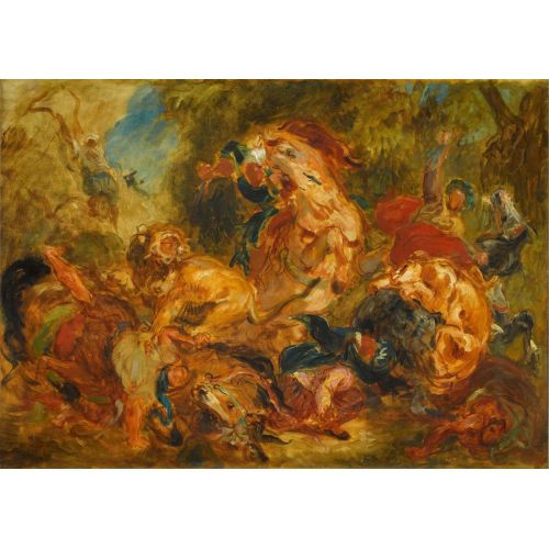 Eugene Delacroix, Lion Hunt