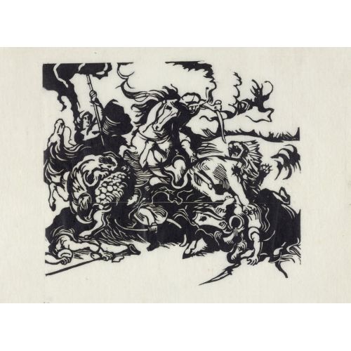 Eugene Delacroix, Lion Hunt After Delacroix