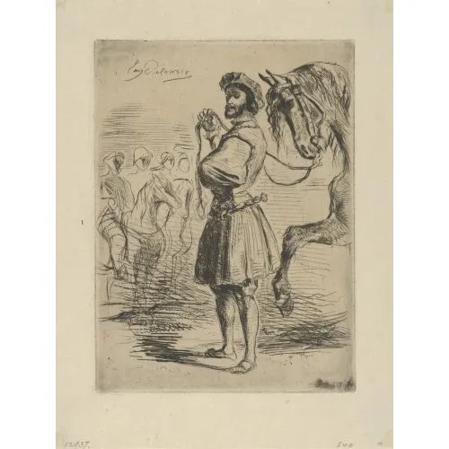 Eugène Delacroix, A Nobleman from the Time of Francis I Romance Art Movements Eugène Delacroix, A Nobleman from the Time of