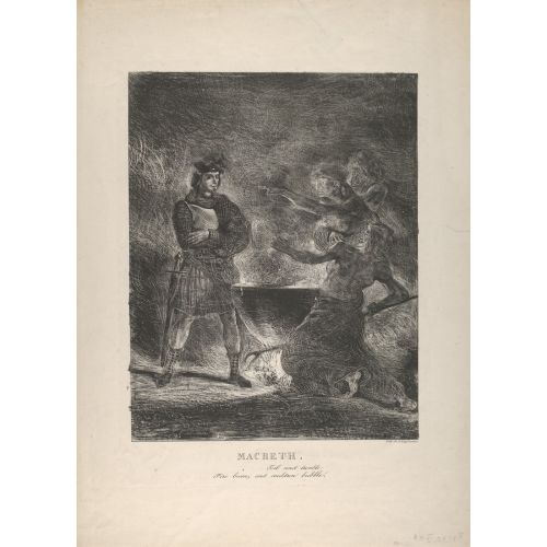 Eugene Delacroix, Macbeth Consultant Les Sorcieres