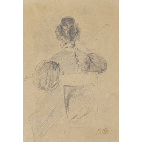 Eugene Delacroix, Şövalede Arkadan Görülen Madame Dalton Eugene Delacroix, Şövalede Arkadan Görülen Madame Dalton