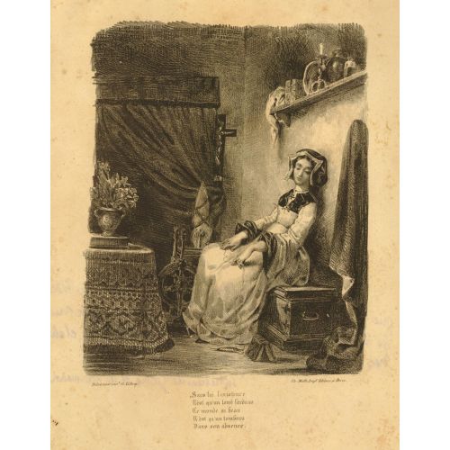 Eugene Delacroix, Marguerite Au Rouet