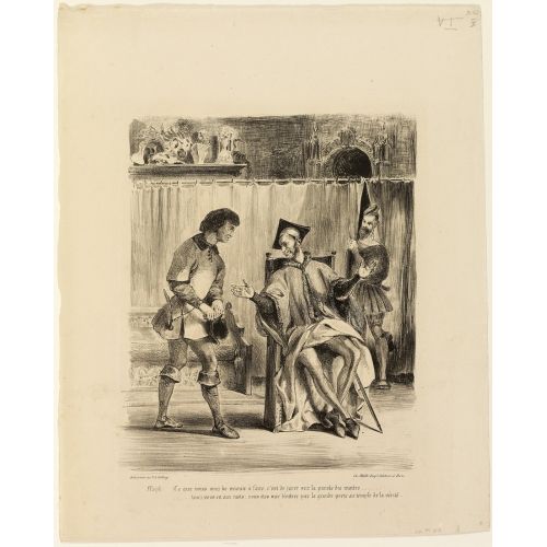 Eugene Delacroix, Mephisopheles Reçu L'ecolier