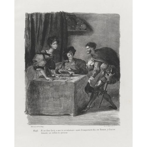 Eugene Delacroix, Marthe'nin Evinde Beliren Mephistopheles