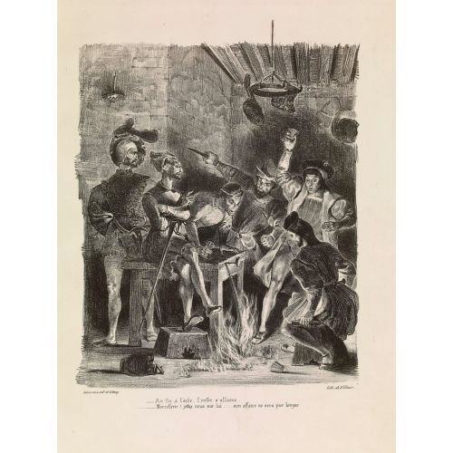 Eugene Delacroix, Öğrencilerin Tavernasında Mephistopheles