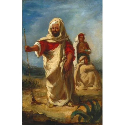 Eugène Delacroix, Faslı Şef Romantizm Sanat Akımları Eugène Delacroix, Faslı Şef, Romantizm, adlı tabloyu yüksek
