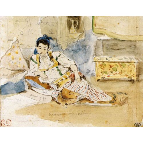 Eugene Delacroix, Mounay Ben Sultan