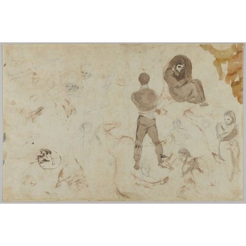 Eugene Delacroix, Nineteen Studies Of Horses Hands And Feet