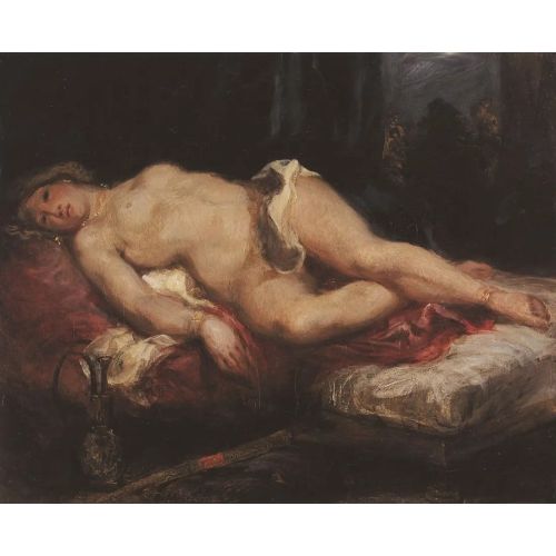 Eugene Delacroix, Odalisque Reclining On A Divan